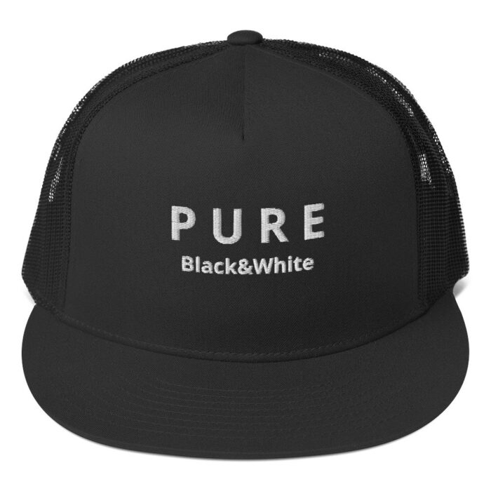 Cappellino nero stile trucker