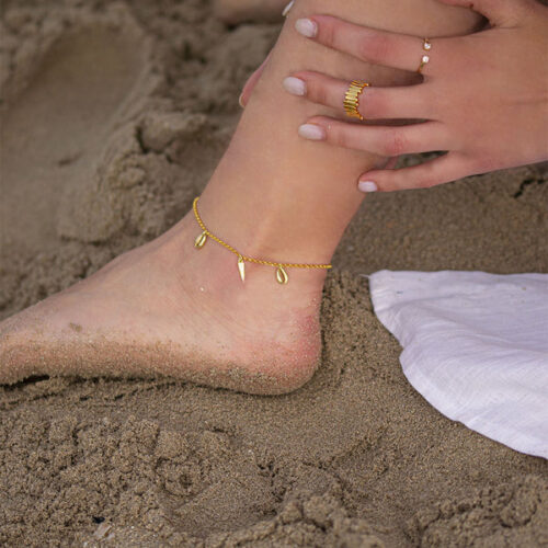 Cavigliera GLOWING SHELL ANKLET