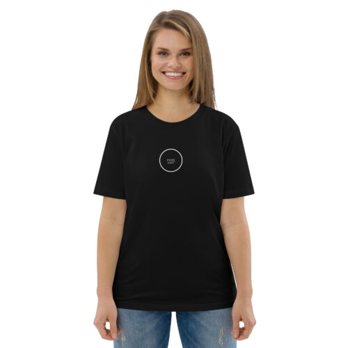 Maglietta donna nera in cotone organico