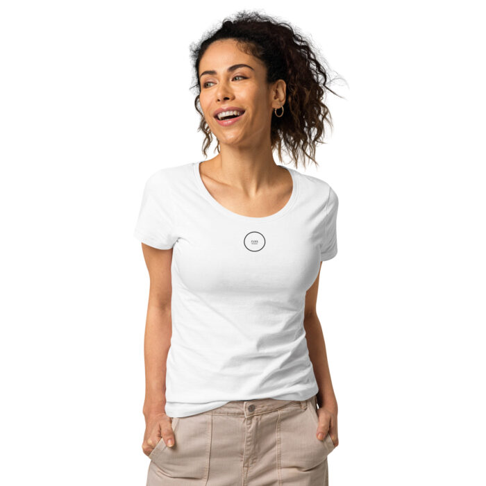 T-shirt donna bianca in tessuto organico