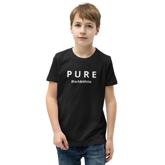 T-Shirt nera a maniche corte per bambini