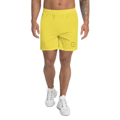 Pantaloncini sportivi in tessuto riciclato uomo modello PURE YELLOW SUMMER