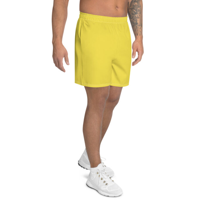 Pantaloncini sportivi in tessuto riciclato uomo modello PURE YELLOW SUMMER