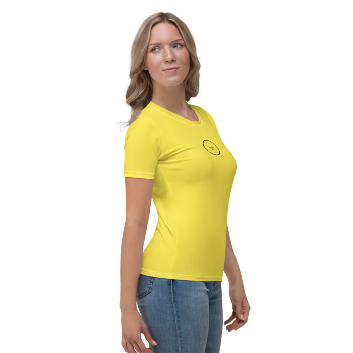 T-shirt girocollo donna modello PURE YELLOW SUMMER