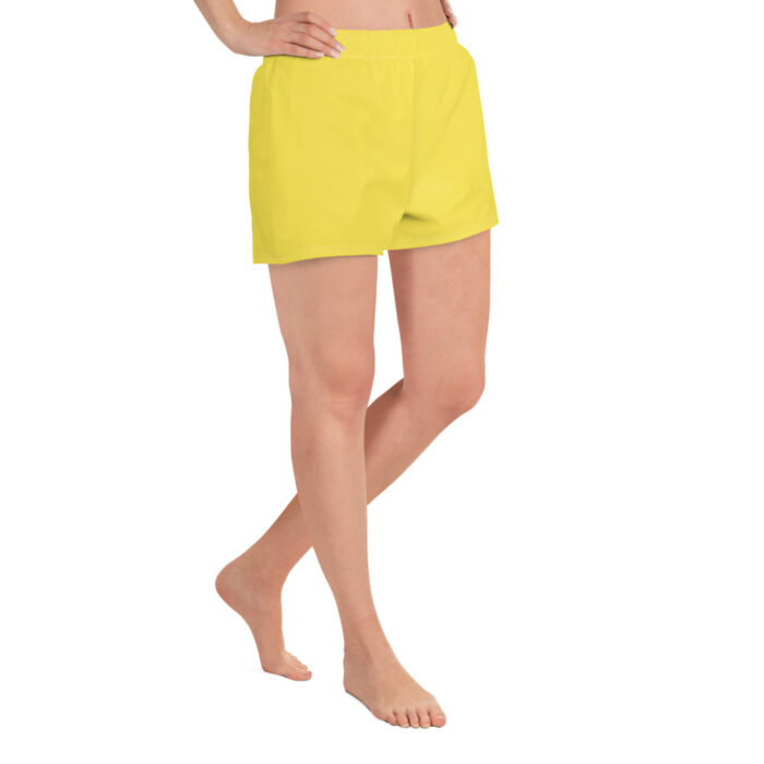 Pantaloncini sportivi in tessuto riciclato donna modello PURE YELLOW SUMMER