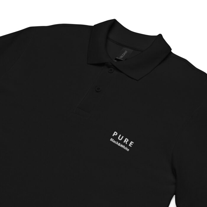 Maglietta Polo pique uomo colore nero modello PURE BLACK