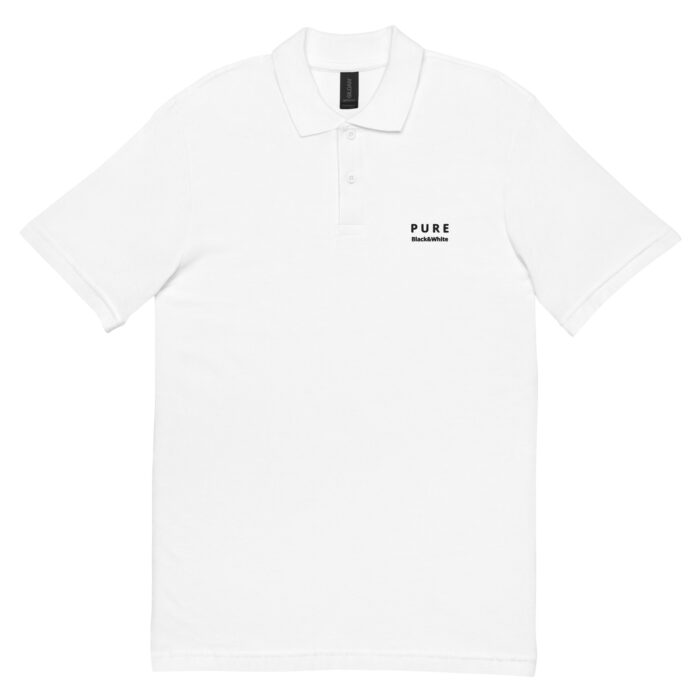 Maglietta Polo pique uomo colore bianco modello PURE WHITE
