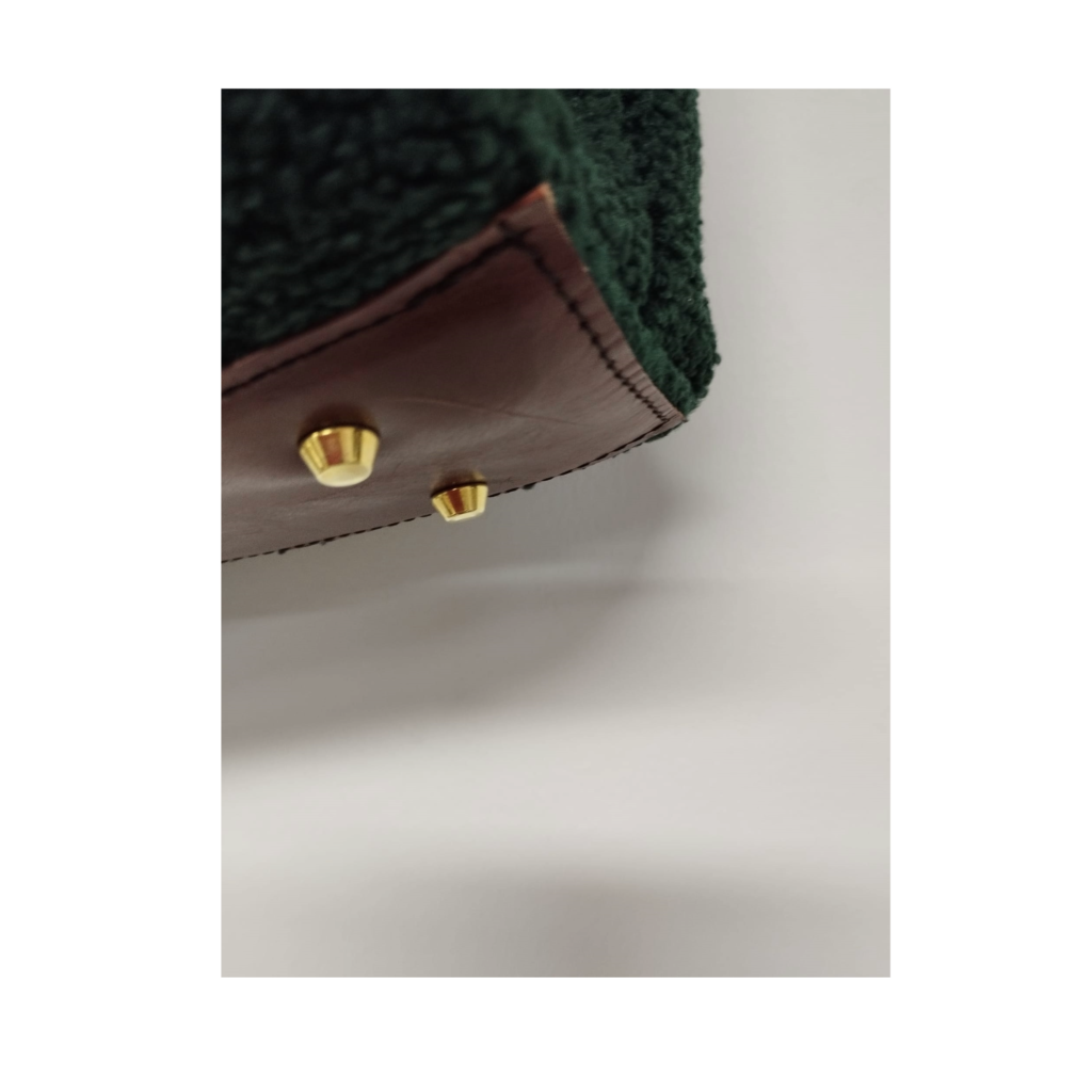 Borsa Hobo In Pelle Verde Mimetico Mark And Graham, Costruisci La Tua, Fondo In Pelle, Made In Italy