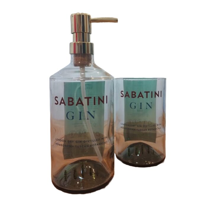 Kit dispenser + portaoggetti fatto a mano modello Gin SABATINI