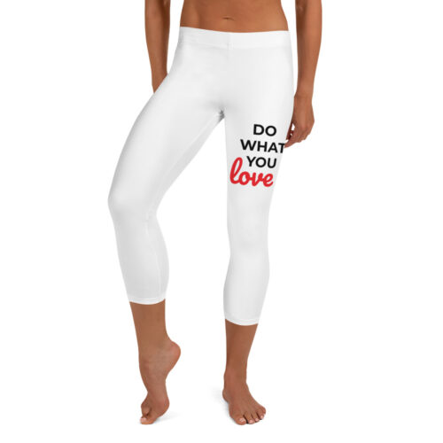 Leggings 3/4 donna bianchi DO WHAT YOU LOVE