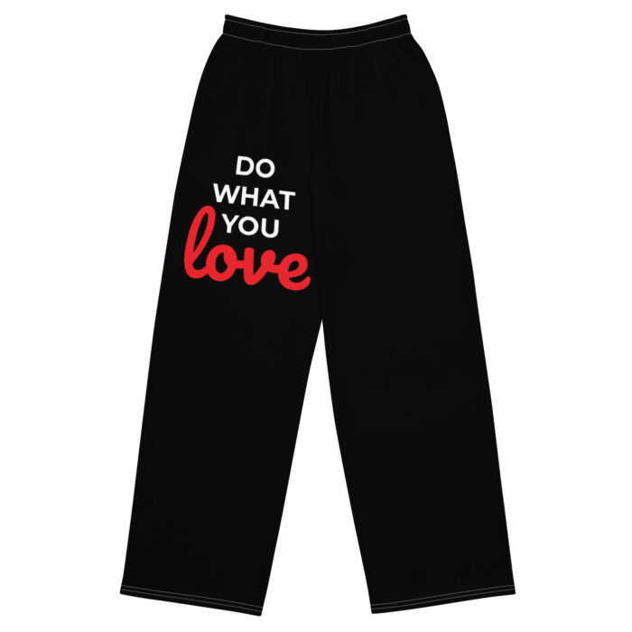 Pantaloni wide leg donna neri DO WHAT YOU LOVE